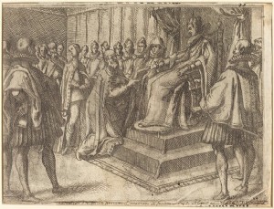 Réception de l Envoyé de Pologne [recto], 1612 